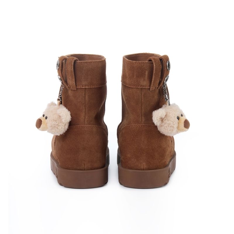 13DE MARZO Logo Snow Boots Brown
