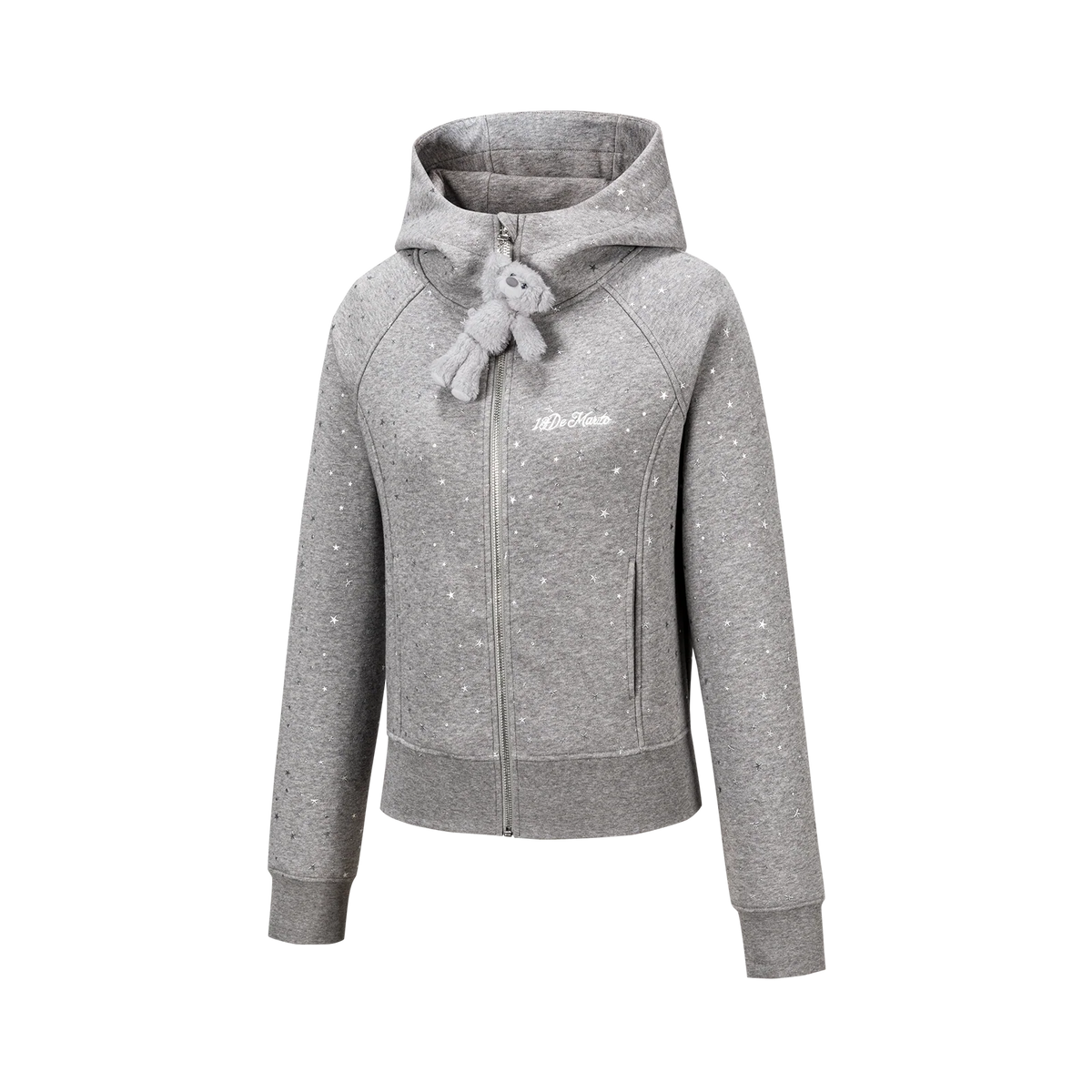 13DE MARZO Galaxy Spark Slim Fit Hoodie Grey