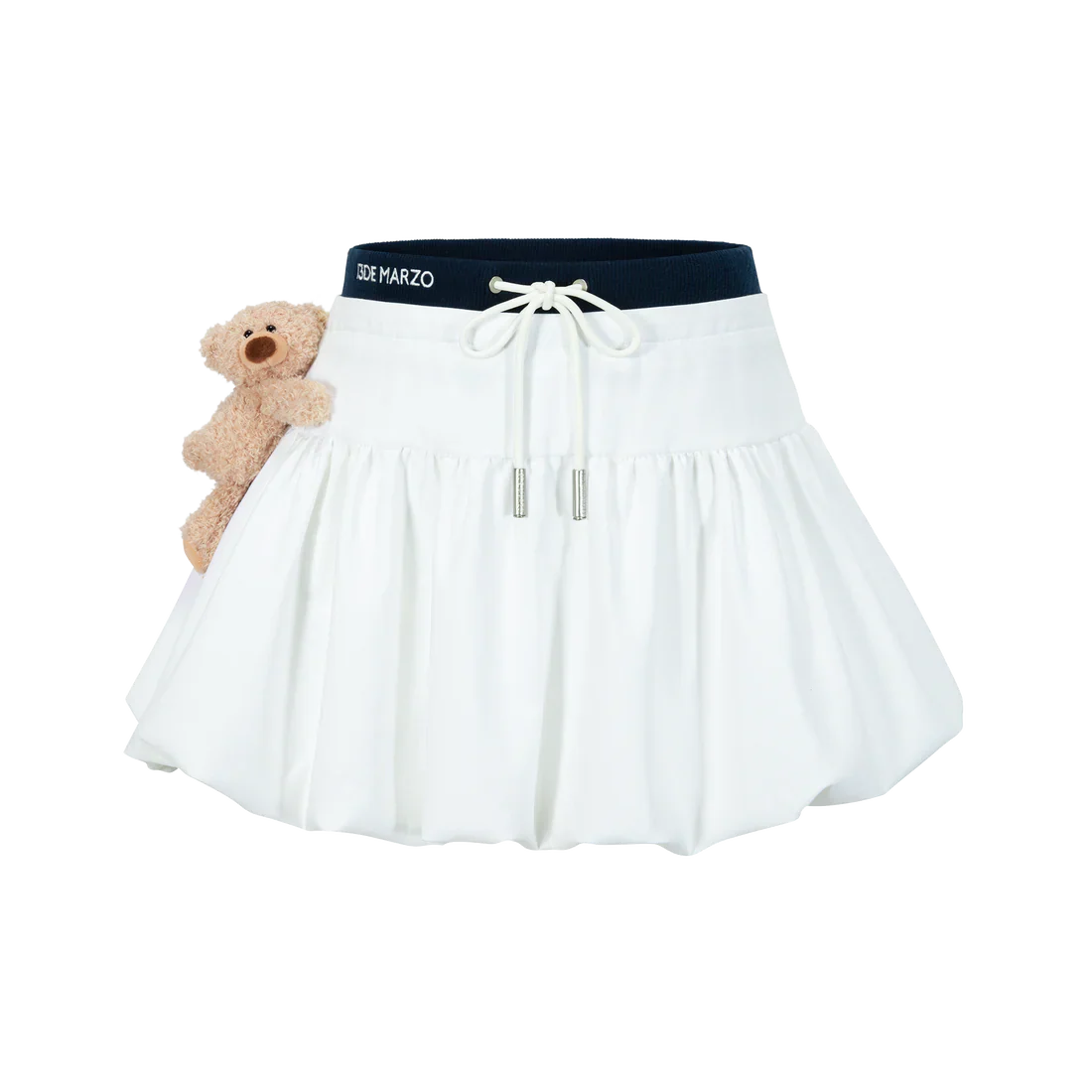 13DE MARZO Bear Sailor Bud Skirt WHITE