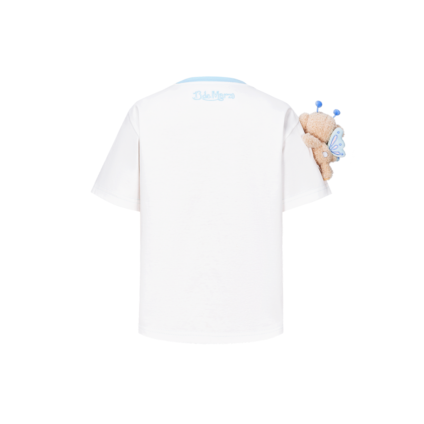 13DE MARZO BabyBear Butterfly T-shirt White