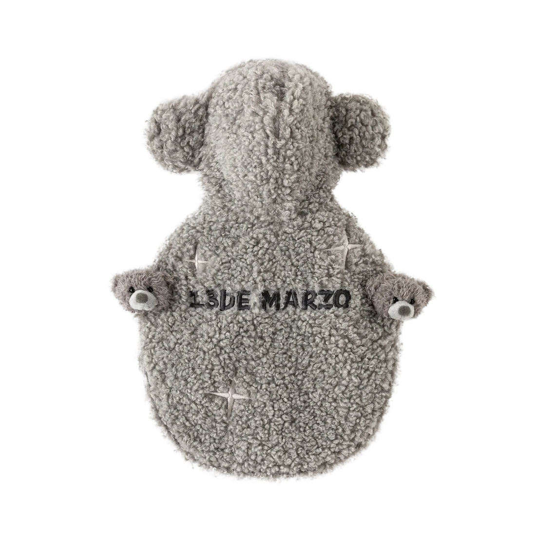 13DE MARZO ToBeMarzoBear Pet Cape Grey