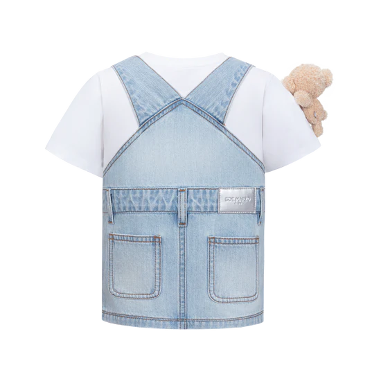 13DE MARZO BabyBear Printing Overall T-shirt