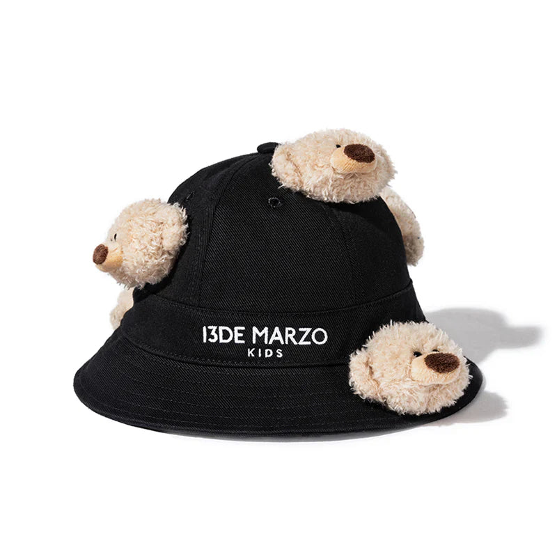 13DE MARZO BabyBear Arch Bucket Hat Black