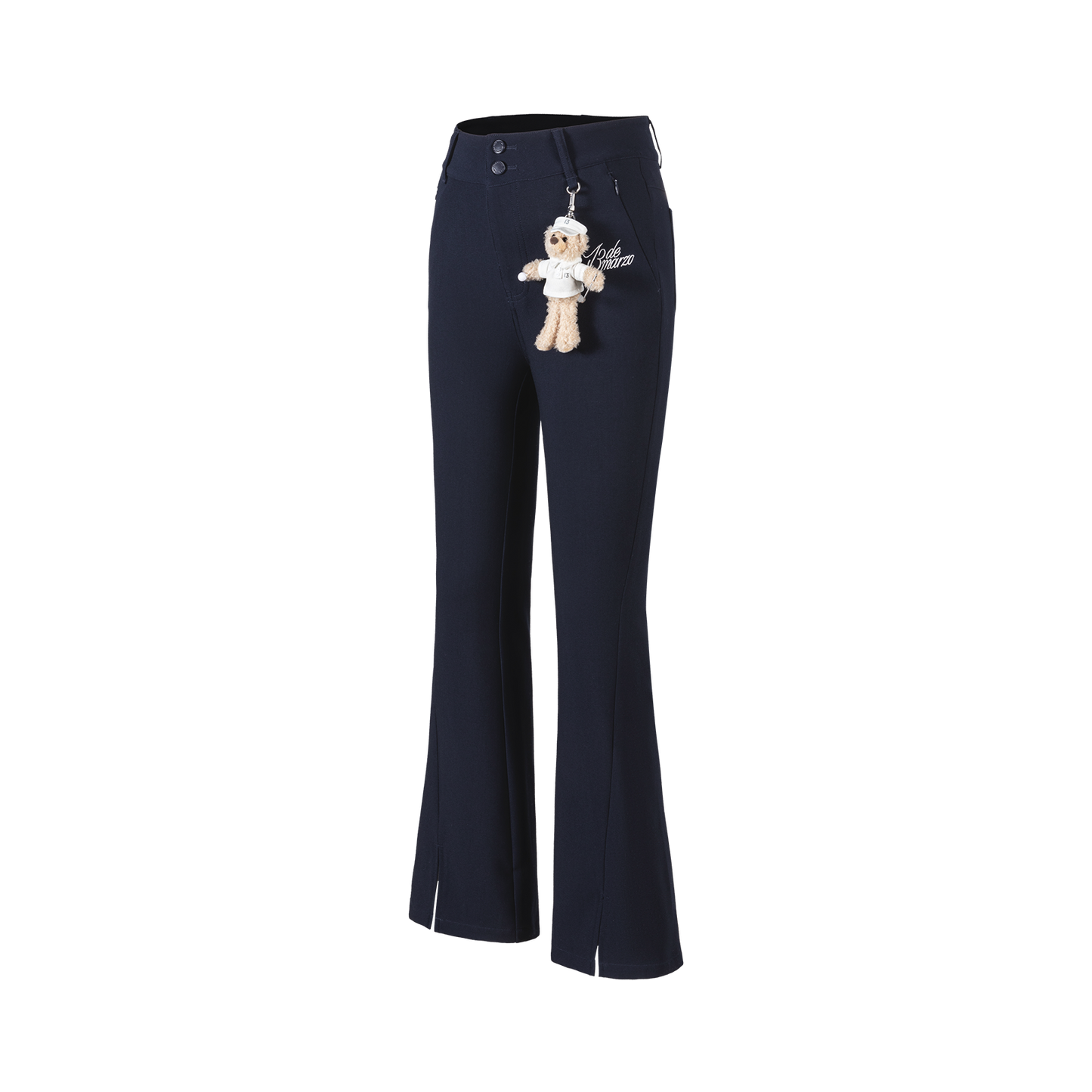 13DE MARZO Golf Bear Trousers Navy Blue