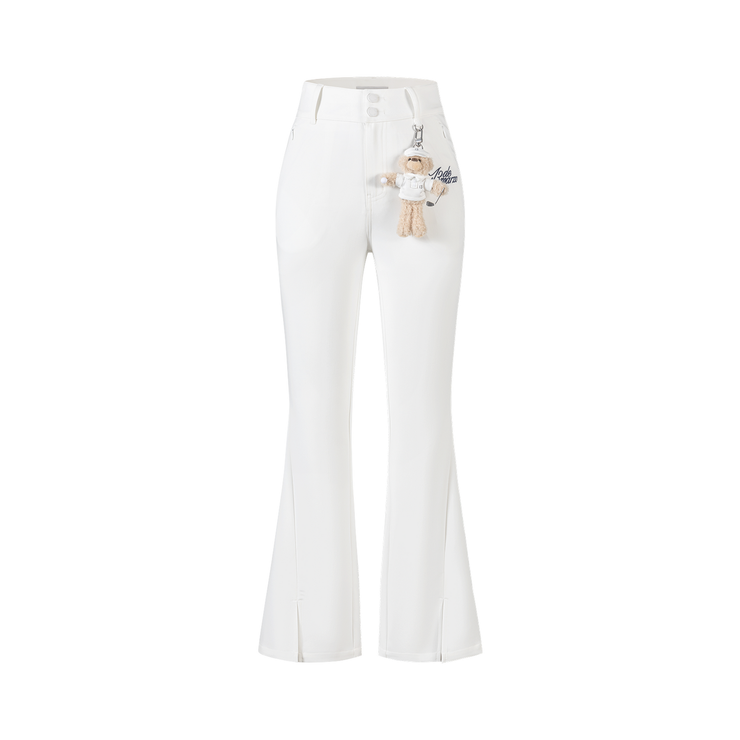 13DE MARZO Golf Bear Trousers White