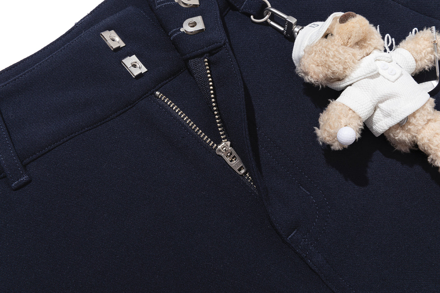 13DE MARZO Golf Bear Trousers Navy Blue