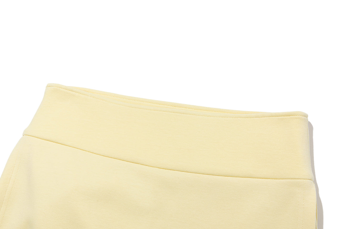 13DE MARZO Golf Split-Hem Sweat Skirt Yellow