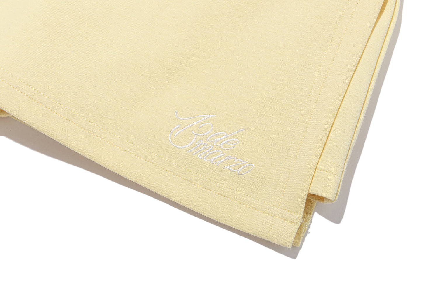 13DE MARZO Golf Split-Hem Sweat Skirt Yellow