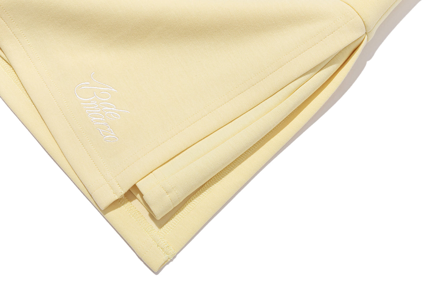 13DE MARZO Golf Split-Hem Sweat Skirt Yellow
