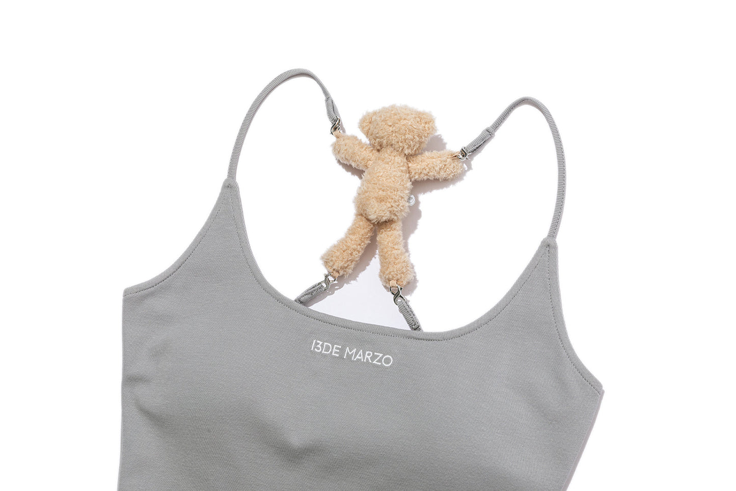 13DE MARZO Back Bear Harness Top Grey