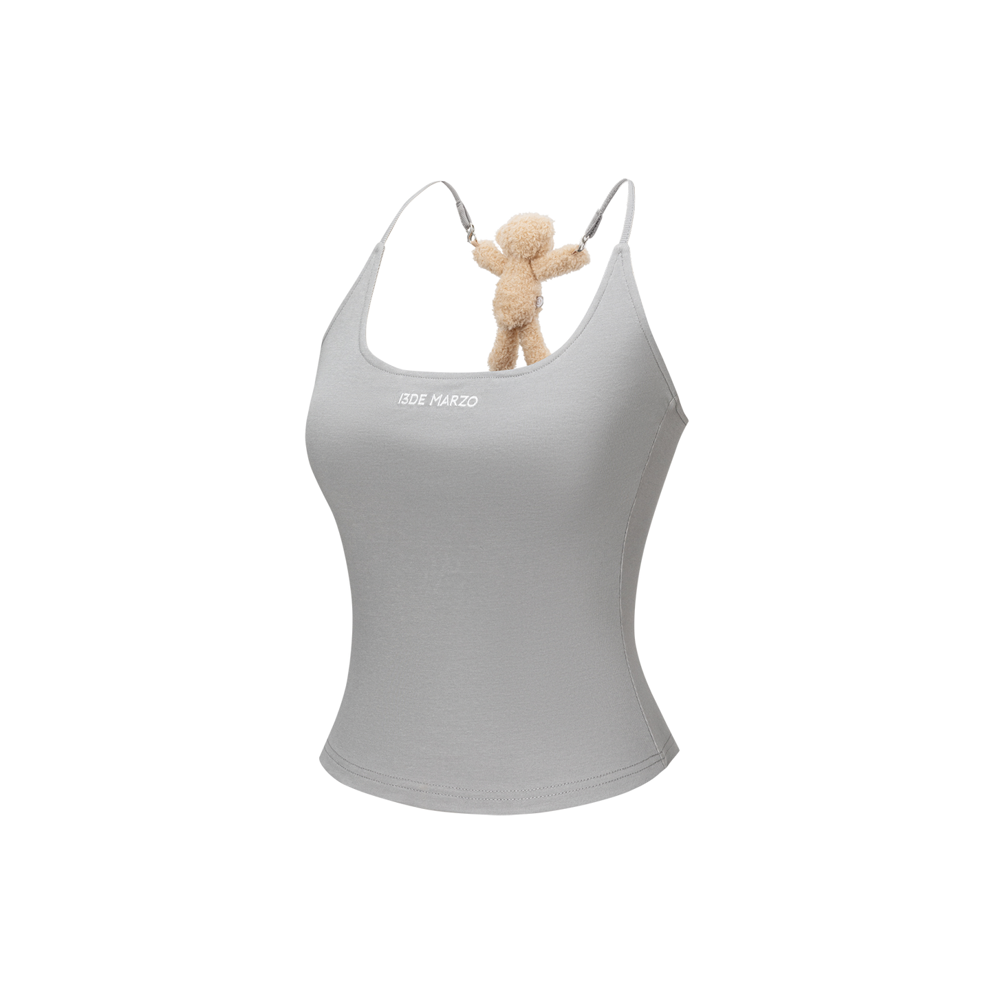 13DE MARZO Back Bear Harness Top Grey