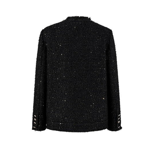 13DE MARZO Badge Vintage Chunky Wool Jacket