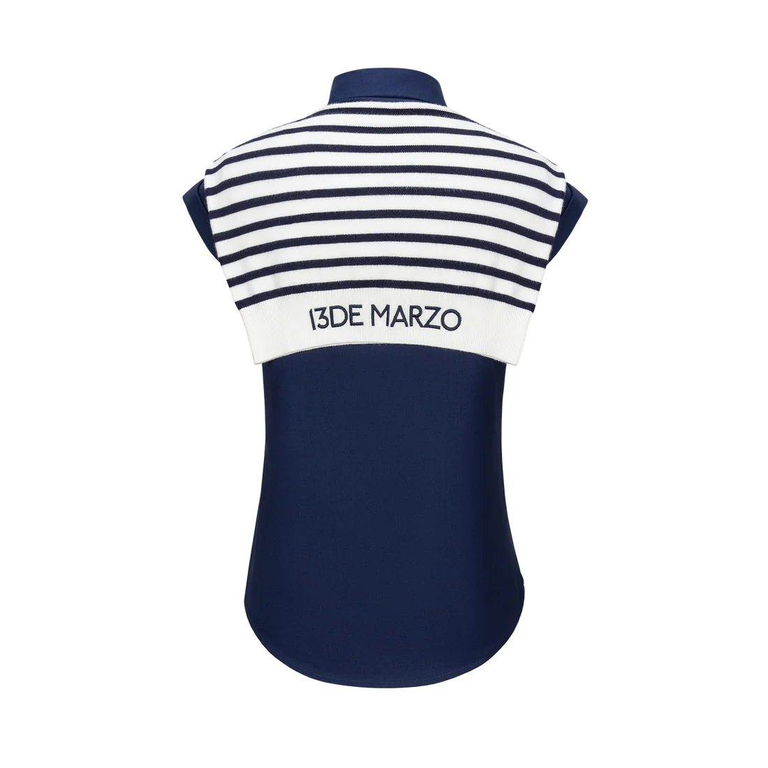 13DE MARZO Golf Shirt Two-Piece Set Navy Blue