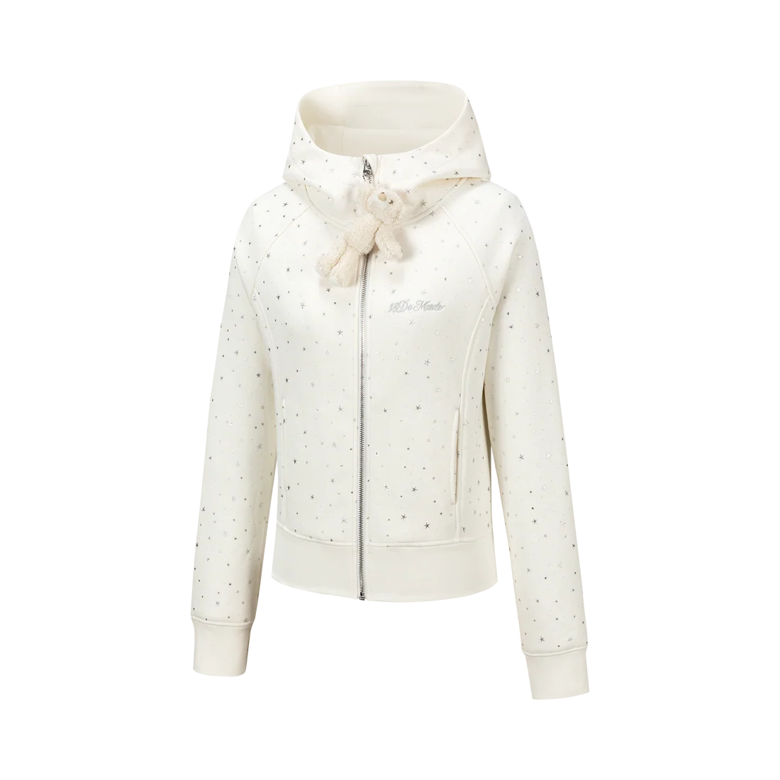 13DE MARZO Galaxy Spark Slim Fit Hoodie Beige