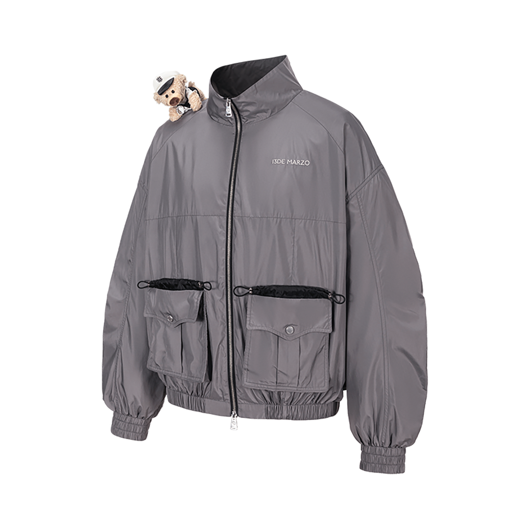 13DE MARZO Sheriff Bear Sports Jacket Grey