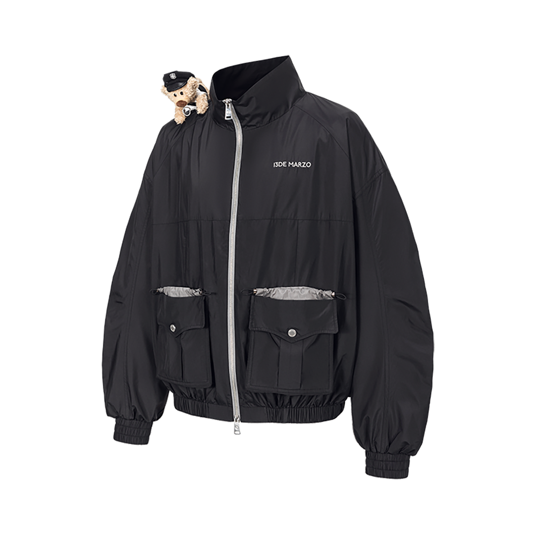 13DE MARZO Sheriff Bear Sports Jacket Black