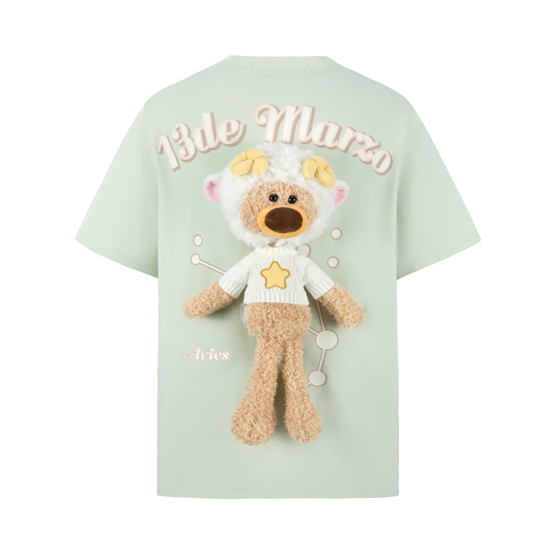 13DE MARZO Constellation Series T-shirt Aries