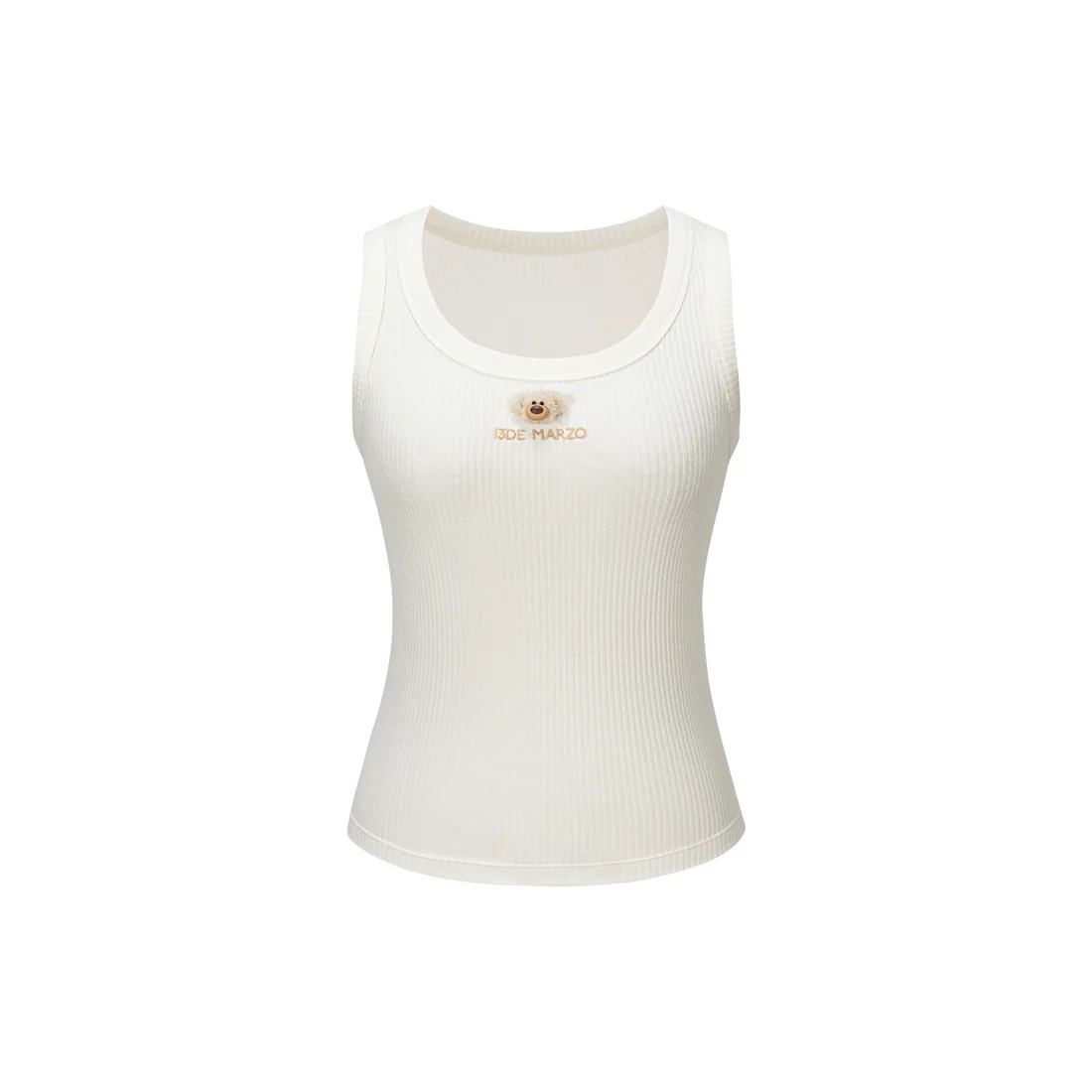 13DE MARZO Mini Bear Base Vest White
