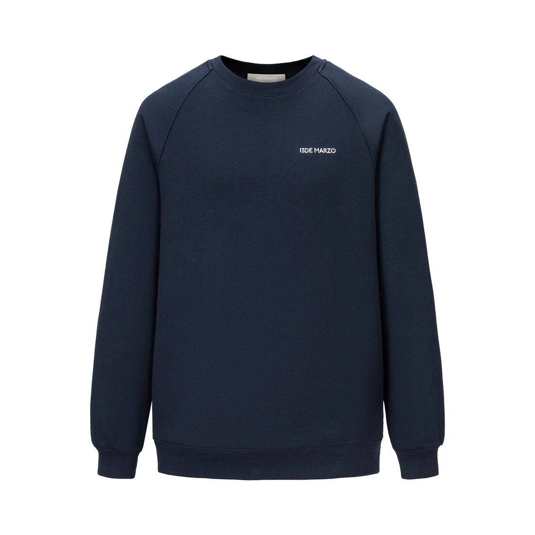13DE MARZO Big Bear Crewneck Raglan Sweatshirt Blue