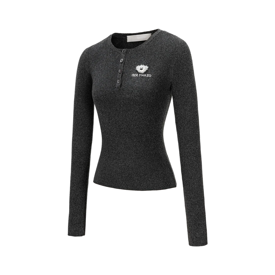 13DE MARZO Doozoo Knit Undershirt  Black