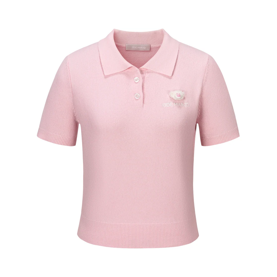 13DE MARZO Doozoo Polo Tee Pink