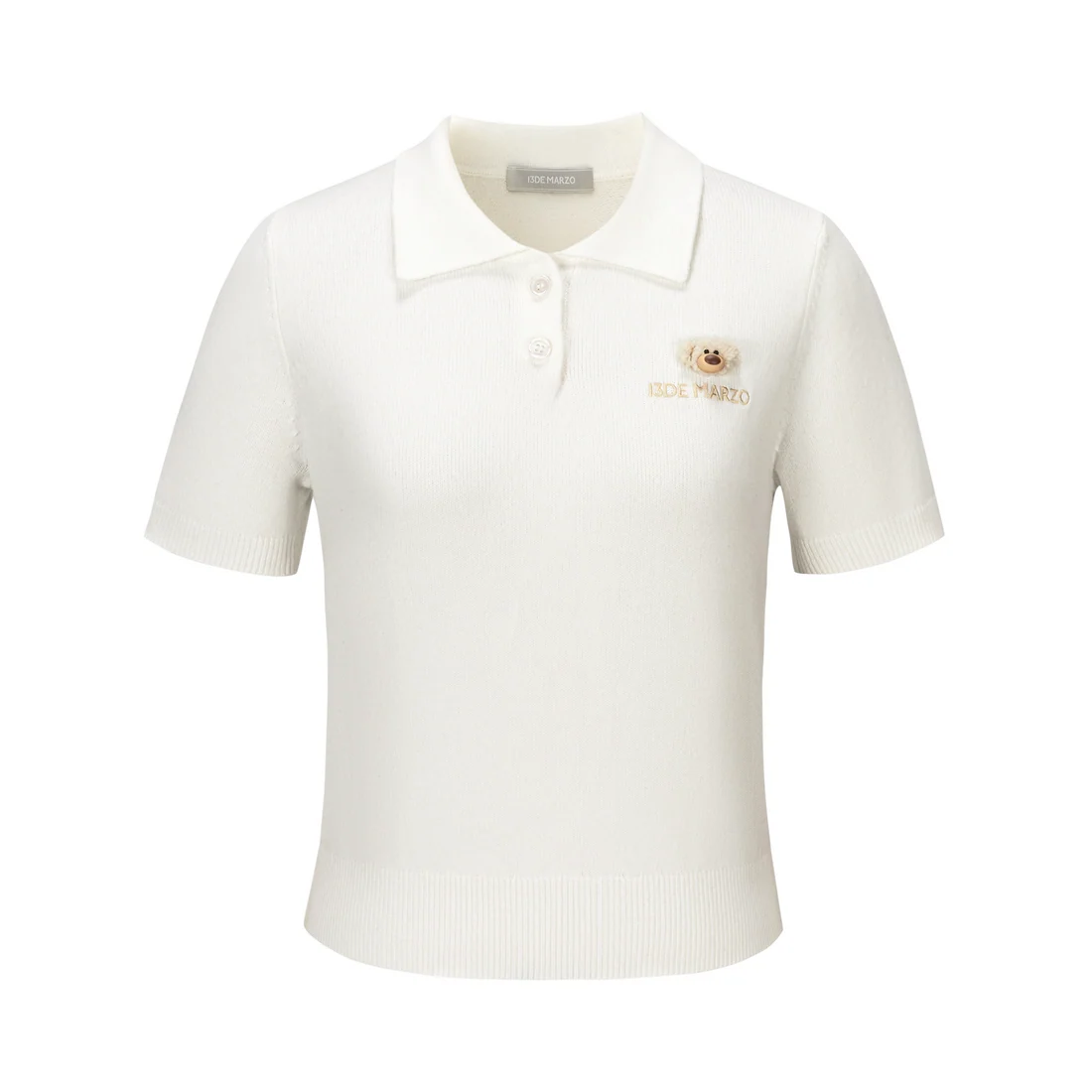 13DE MARZO Doozoo Polo Tee White