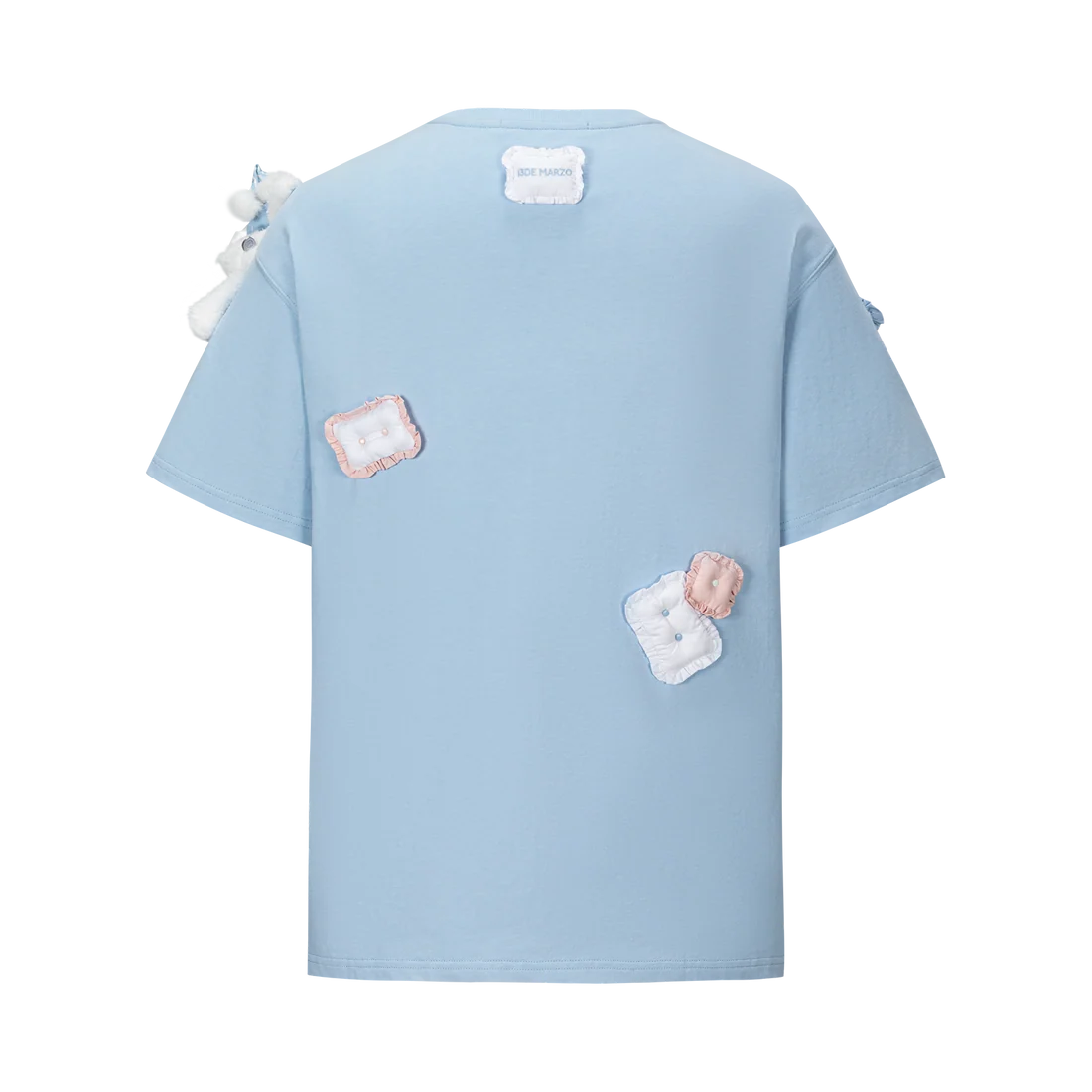 13DE MARZO Nighty Night Bear Pillow Oversized T-shirt Blue