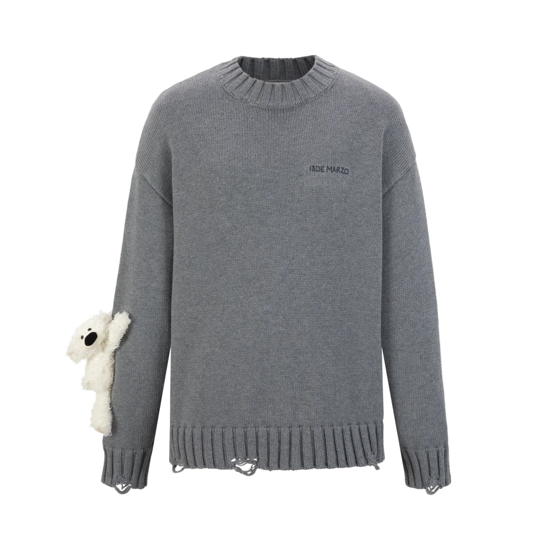 13DE MARZO DOOZOO BASE CREWNECK SWEATER DARK GREY