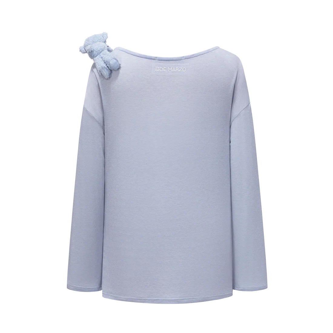 13DE MARZO Embellished Sheer Layering Top