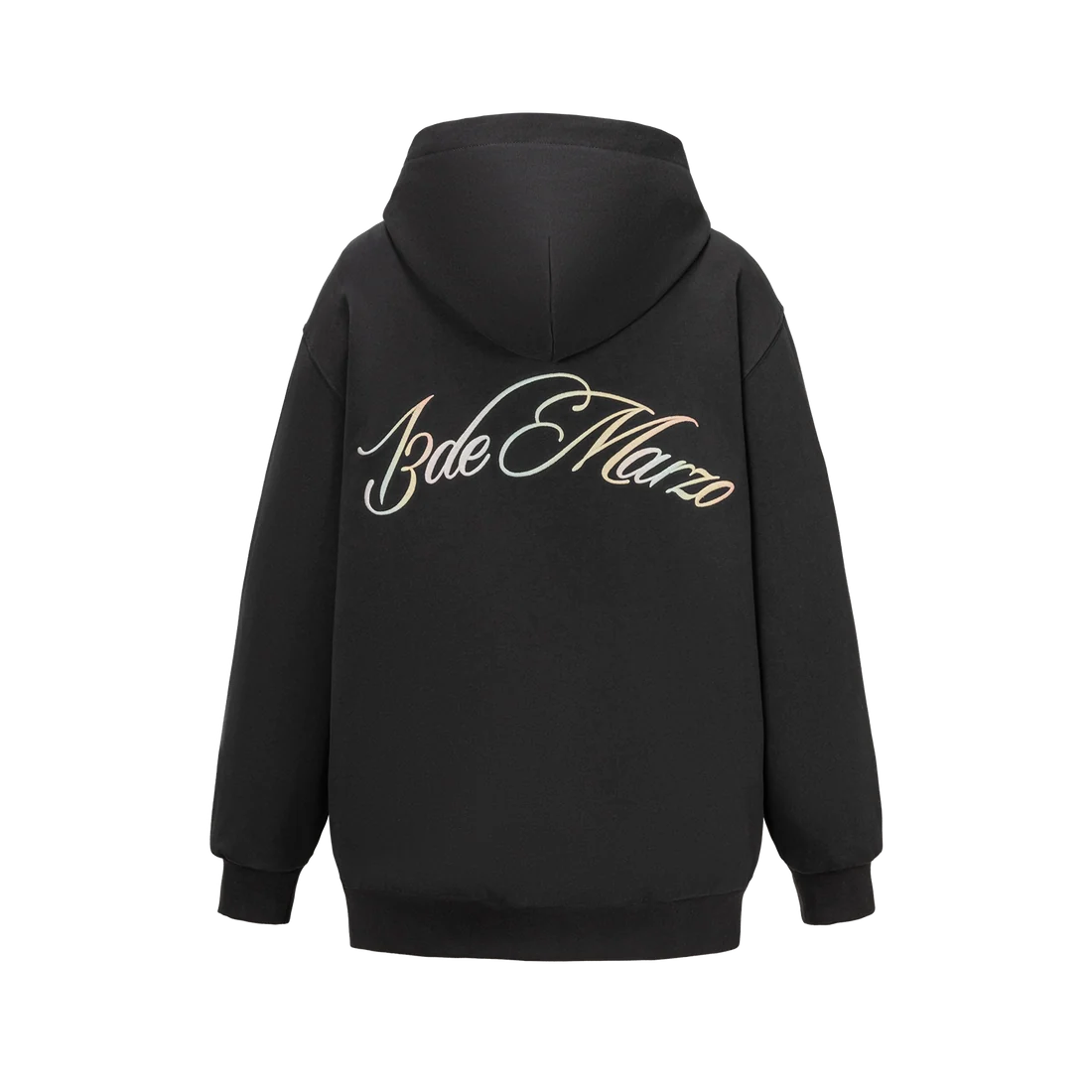 13DE MARZO Lumi Star Bear Zip Hoodie Dark Grey