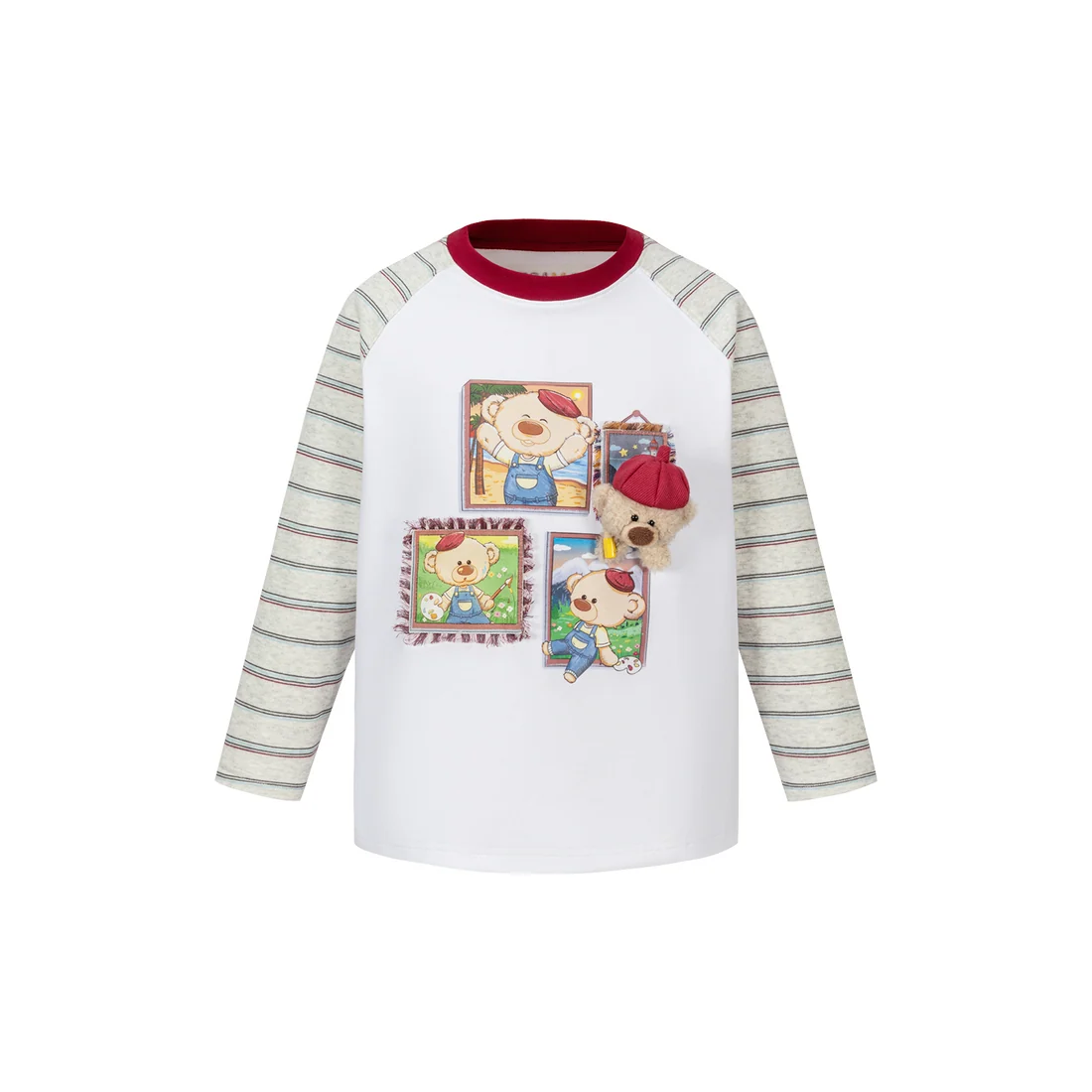 13DE MARZO Babybear Little Painter Long-Sleeve T-shirt