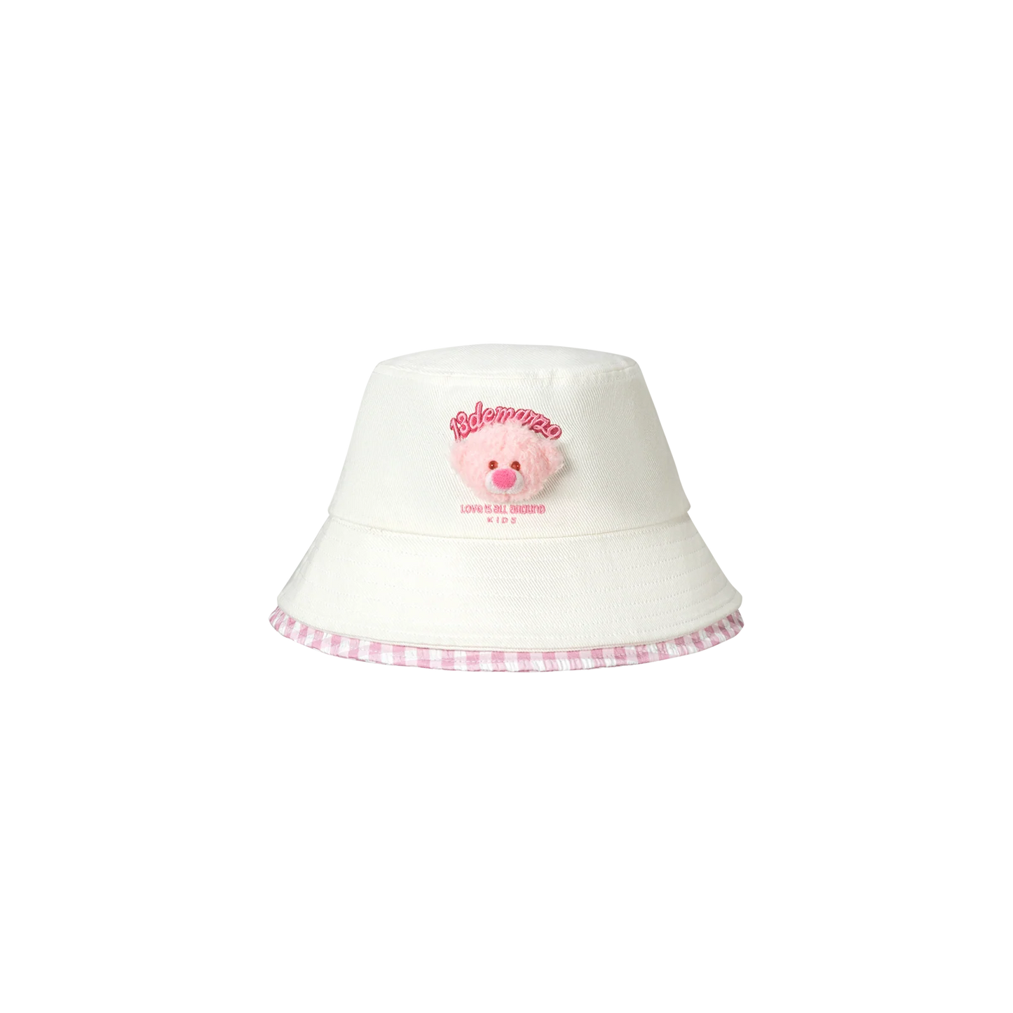 13DE MARZO BabyBear Bucket Hat White