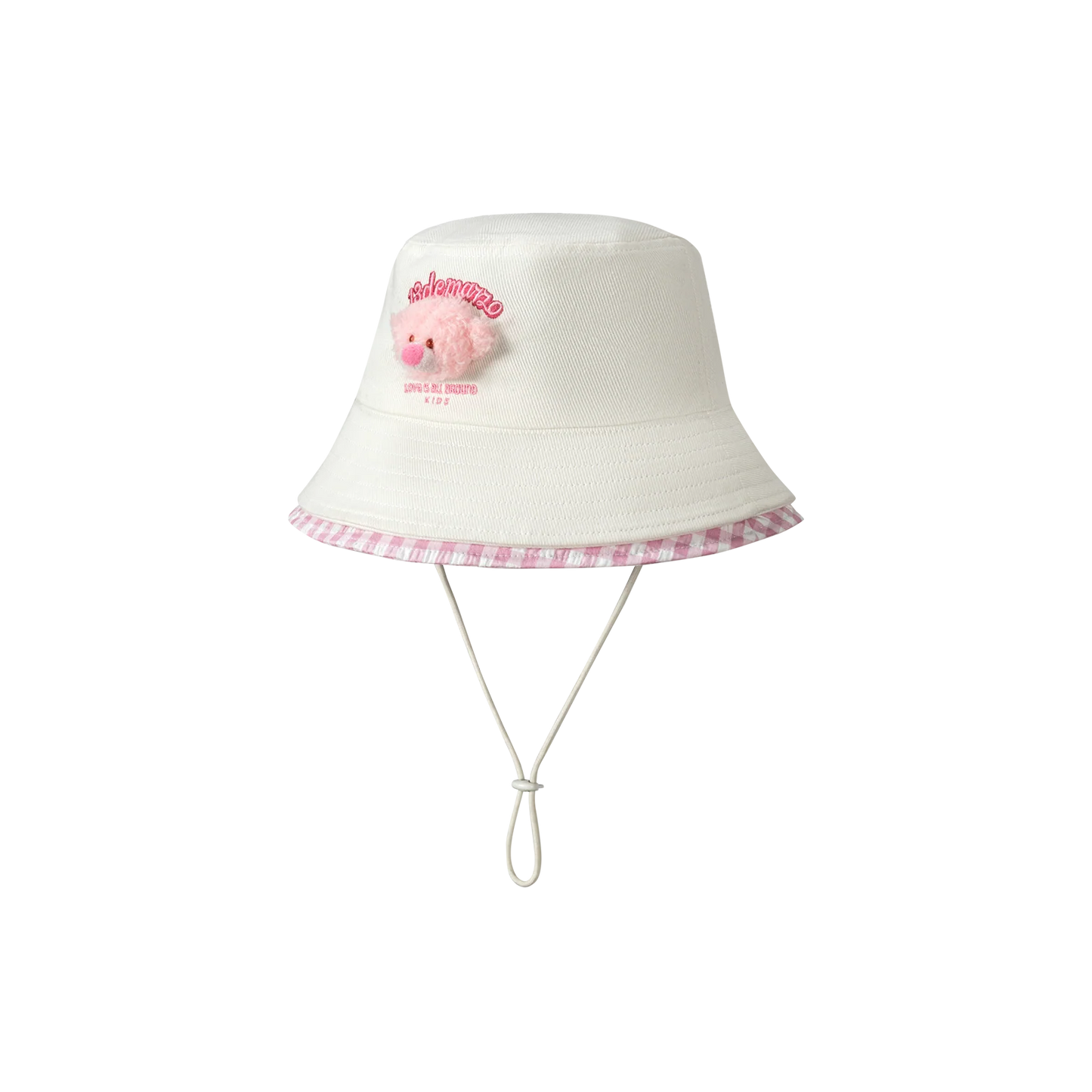 13DE MARZO BabyBear Bucket Hat White