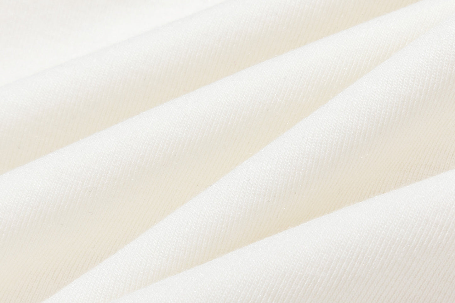 13DE MARZO Asymmetric Shoulder Long Sleeve Set White