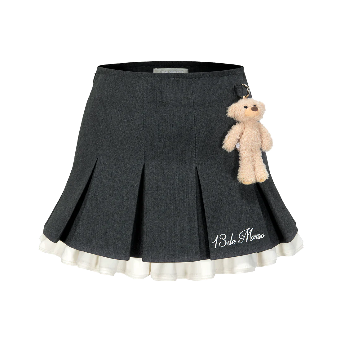 13DE MARZO BEAR FLOUNCED DRESS