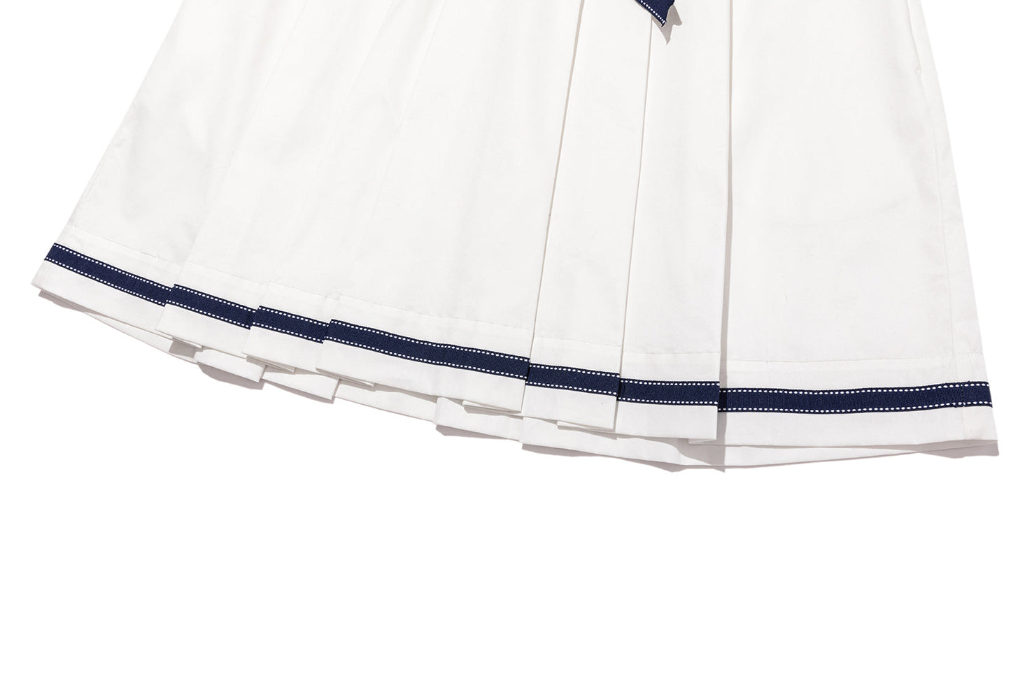 13DE MARZO Nautical Style Pleated Dress