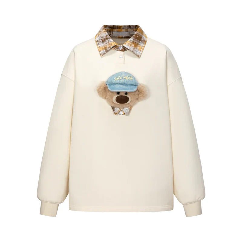 13DE MARZO Real Cap Bear Sweater