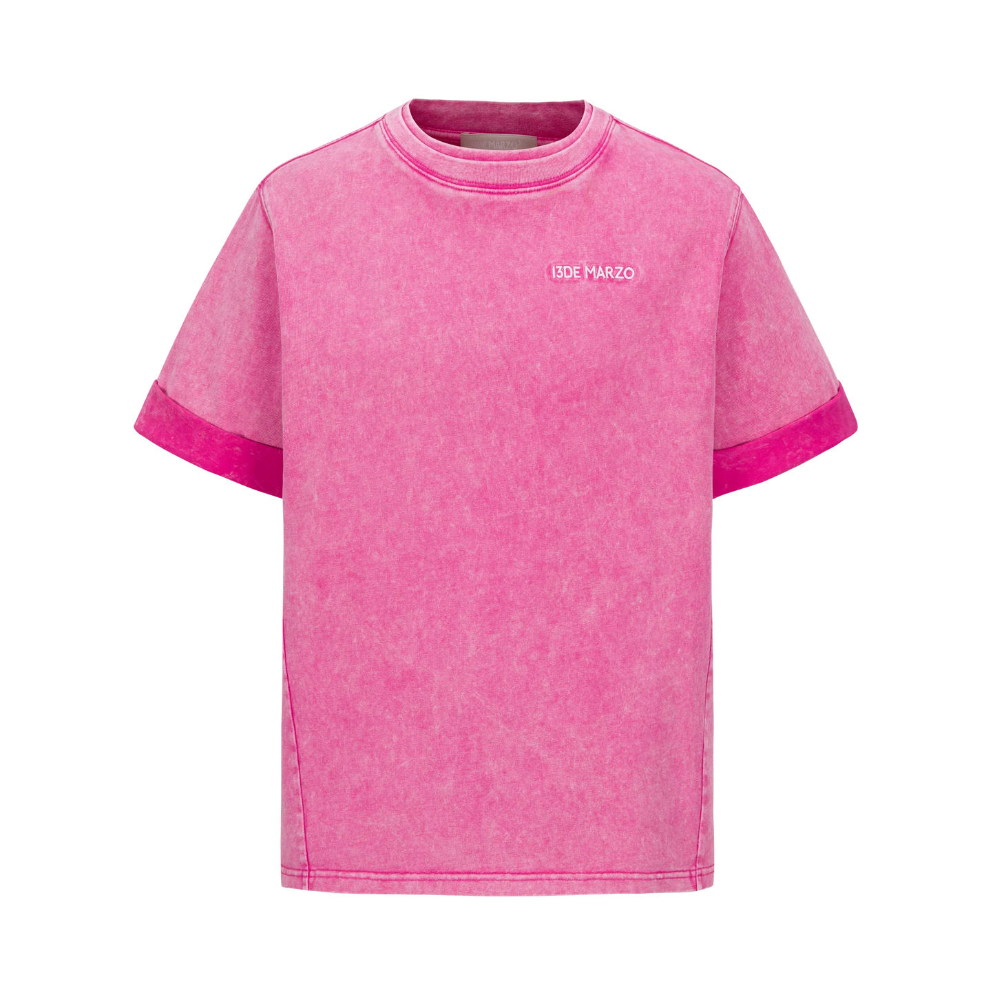 13DE MARZO WASHED SEQUINS LOGO T-SHIRT