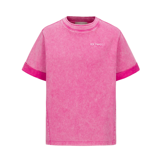 13DE MARZO WASHED SEQUINS LOGO T-SHIRT