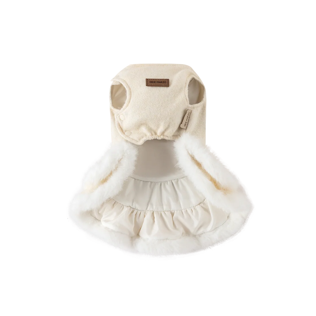 13DE MARZO ToBeMarzoBear Pet Dress White