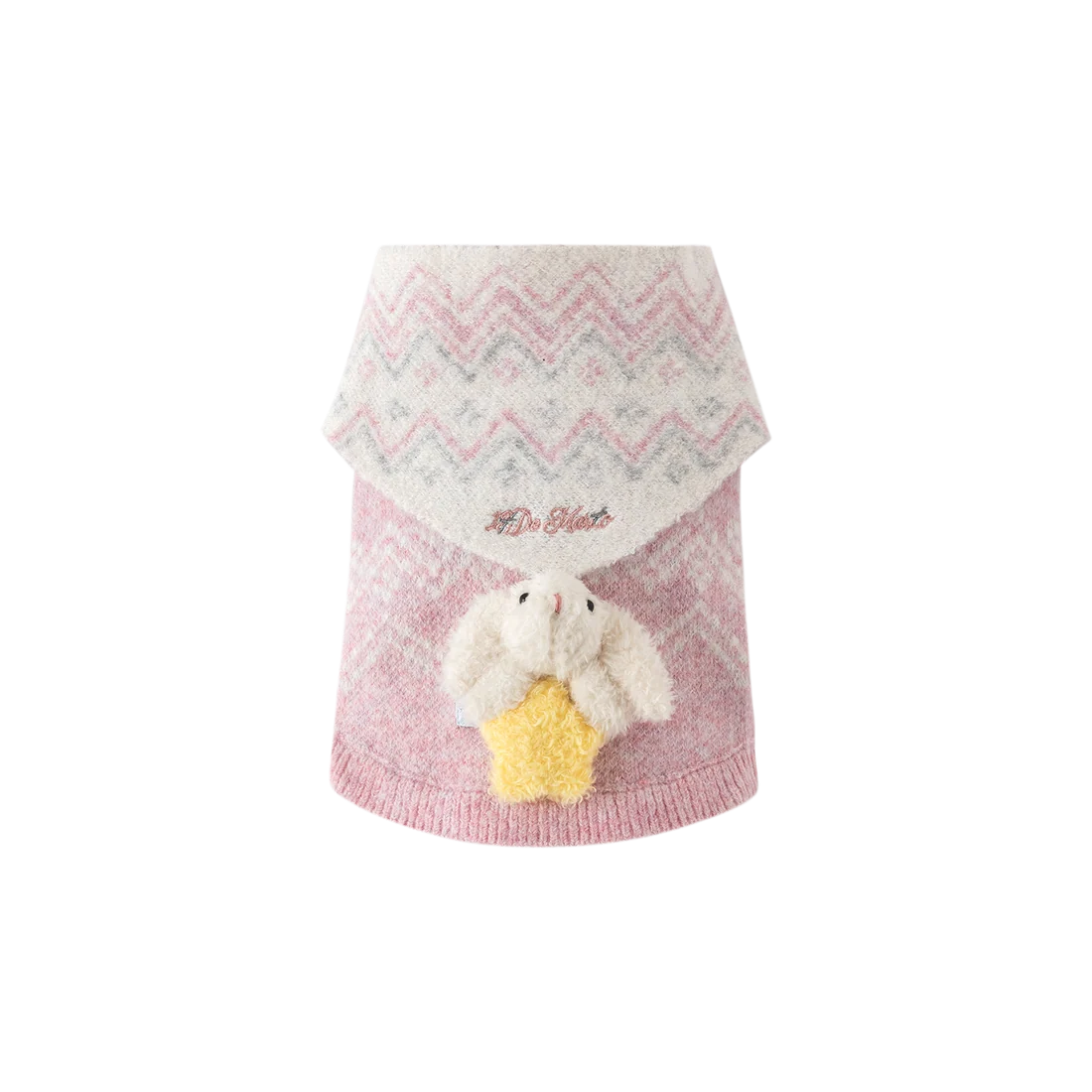 13DE MARZO Pet Cape Sweater Pink