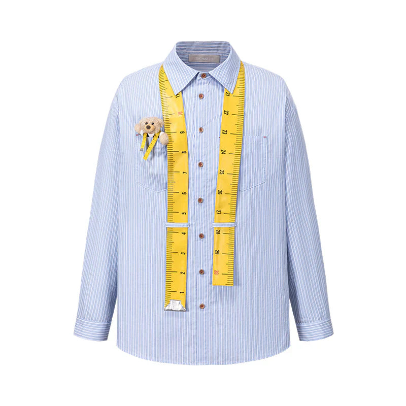 13DE MARZO Tailor Bear Stripe Shirt