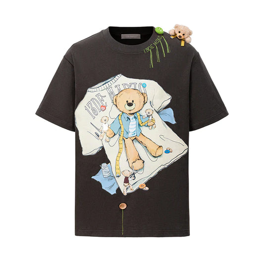 13DE MARZO Tailor Bear Printing T-shirt