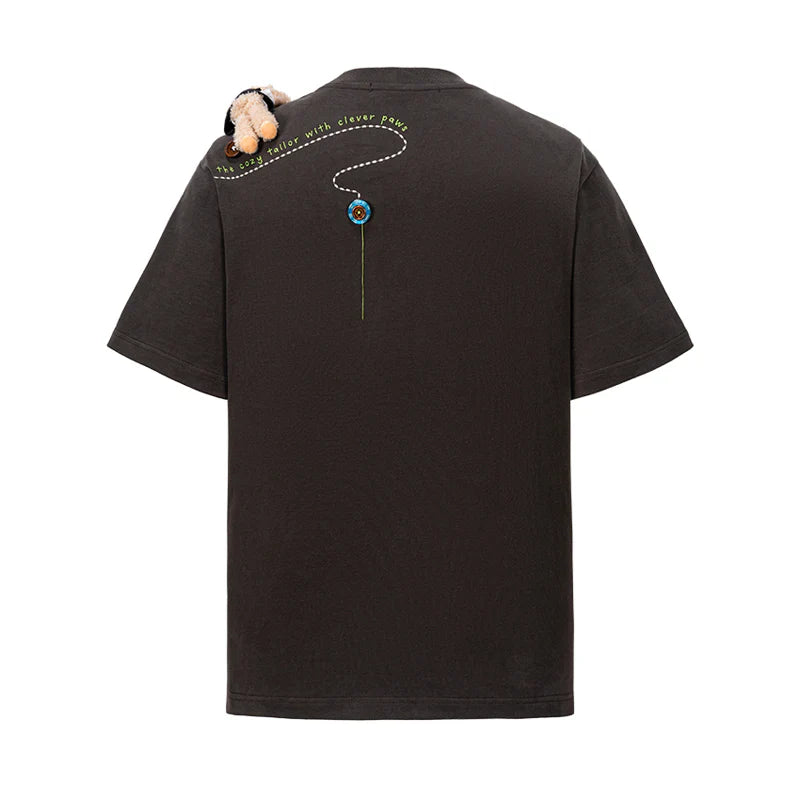 13DE MARZO Tailor Bear Printing T-shirt