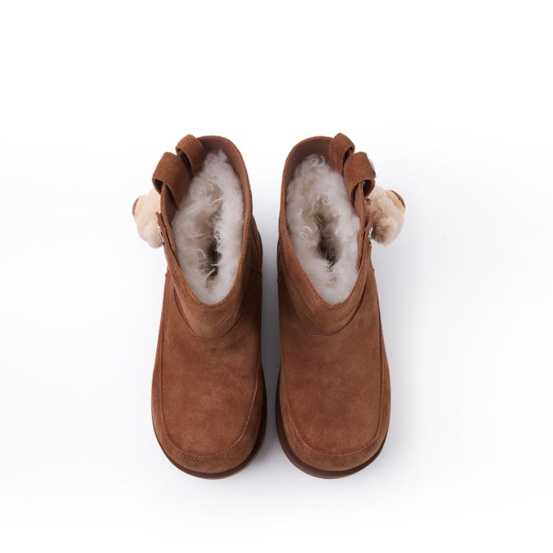 13DE MARZO Logo Snow Boots Brown