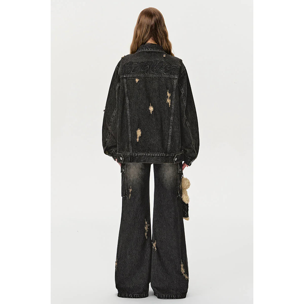 13DE MARZO DOOZOO COSTUME DENIM JACKET BLACK