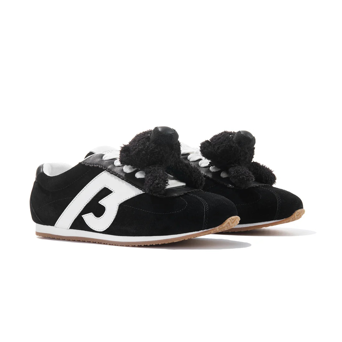13DE MARZO Casual Retro Jogging Shoes Black