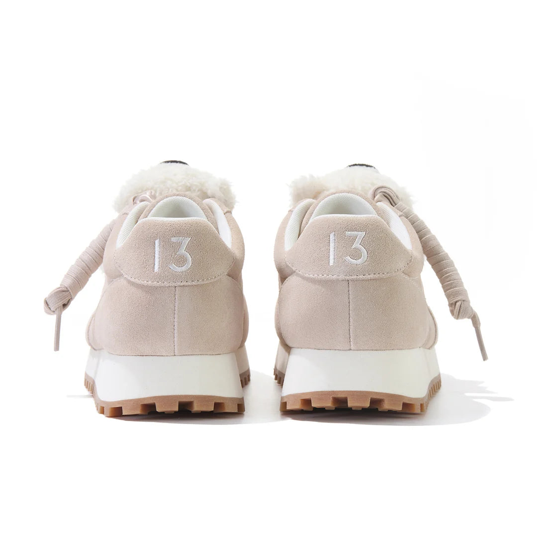 13DE MARZO Round-Toe Casual Sneakers Khaki