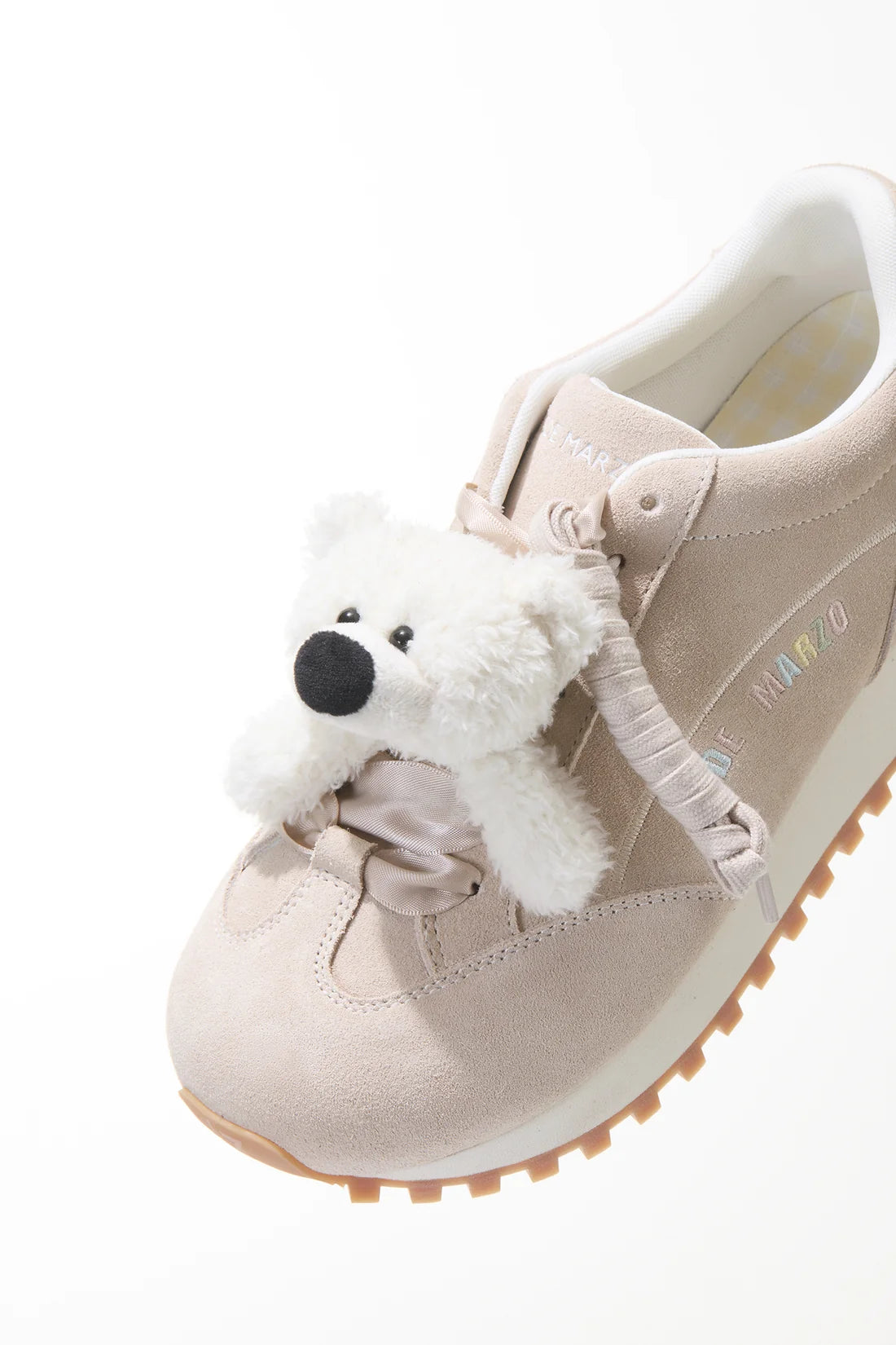 13DE MARZO Round-Toe Casual Sneakers Khaki