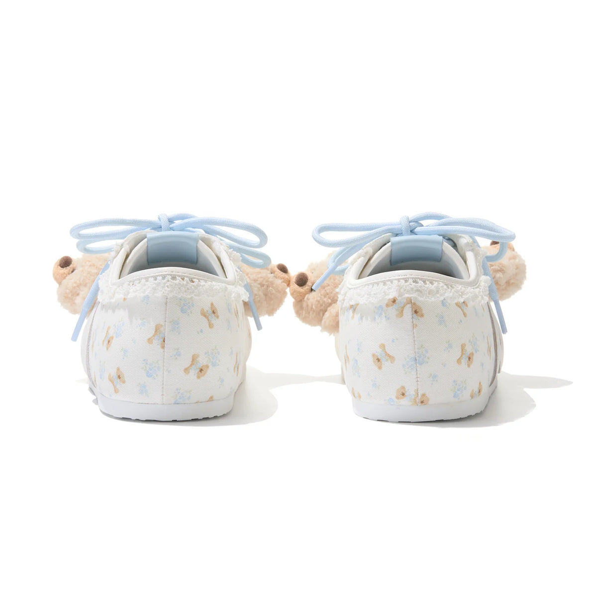 13DE MARZO Floral Bear Canvas Shoes Blue